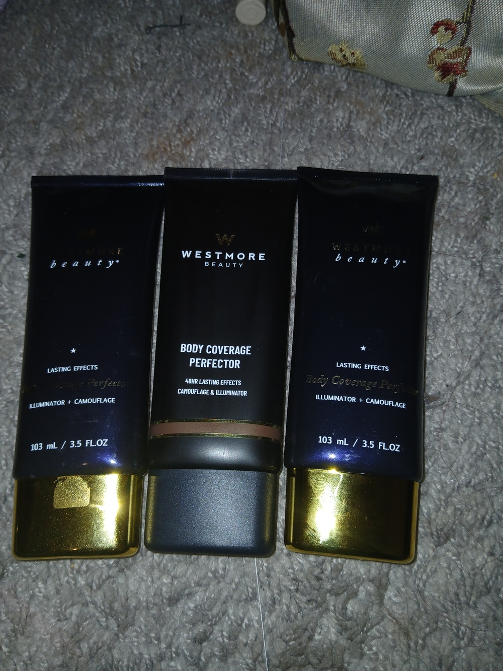 Westmore Beauty Body Coverage Perfector  Natural Radiance, Deep Radiance, Rich.